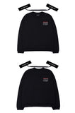 ブラックブロンド(BLACKBLOND)  BBD Slogan Logo Crewneck Sweatshirt (Black)