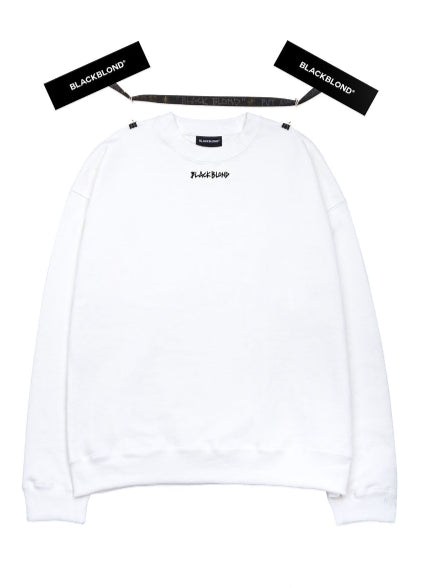 ブラックブロンド(BLACKBLOND)  BBD Innocent Crime Crewneck Sweatshirt (White)