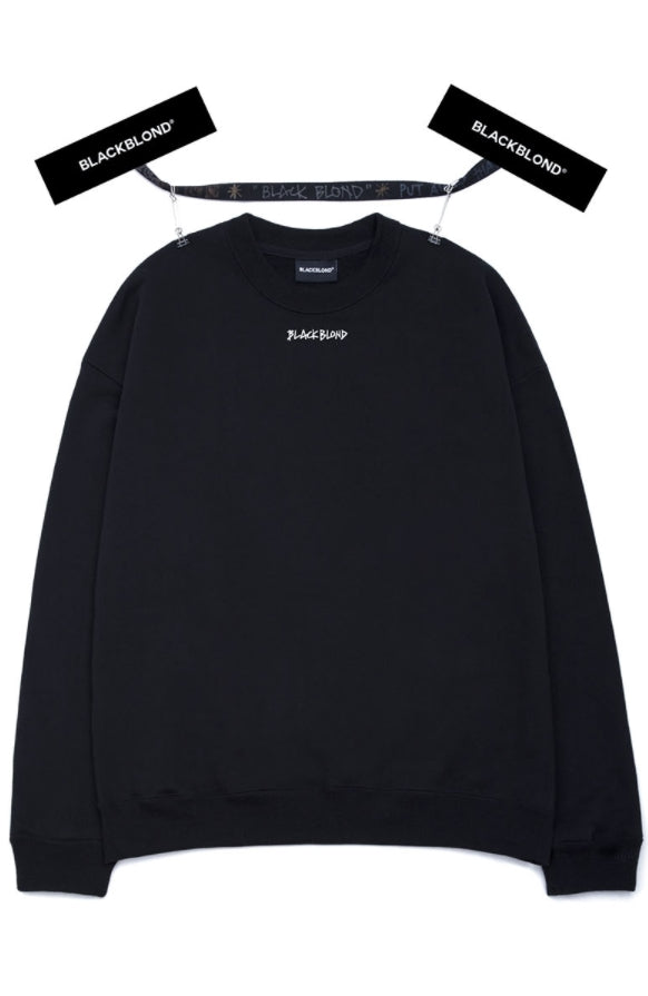 ブラックブロンド(BLACKBLOND)  BBD Innocent Crime Crewneck Sweatshirt (Black)