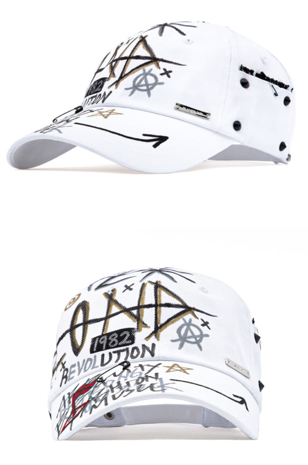 ブラックブロンド(BLACKBLOND)  BBD Plate Logo Monster Cap (White)