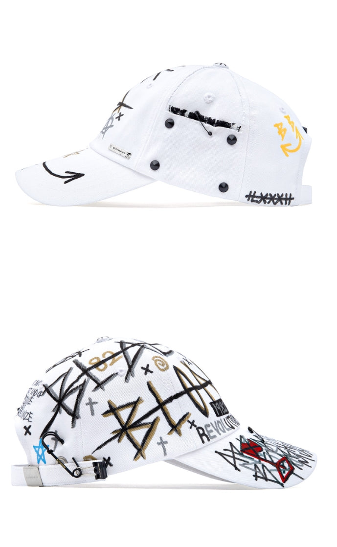 ブラックブロンド(BLACKBLOND)  BBD Plate Logo Monster Cap (White)