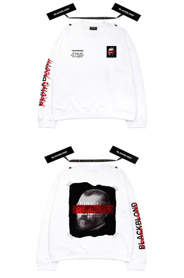 ブラックブロンド(BLACKBLOND)  BBD Brutal Crewneck Sweatshirt (White)