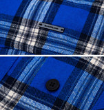 ブラックブロンド(BLACKBLOND)  BBD Inferno Layered Check Shirt (Blue)