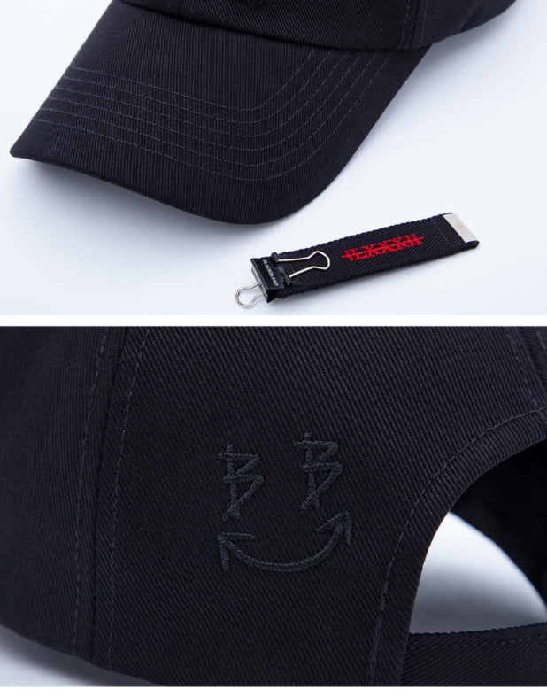 ブラックブロンド(BLACKBLOND)  BBD +82 Velcro Patch Logo Cap (Black)