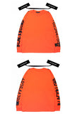 ブラックブロンド(BLACKBLOND)  BBD Graffiti Number Logo Long Sleeve Tee (Orange)