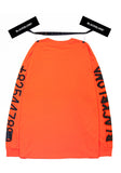 ブラックブロンド(BLACKBLOND)  BBD Graffiti Number Logo Long Sleeve Tee (Orange)