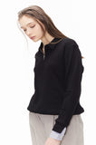 ORDINARY PEOPLE(オーディナリーピープル)  ORDINARY PEOPLE NECK POINT BLACK KNIT