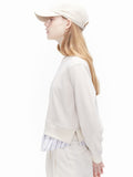 ORDINARY PEOPLE(オーディナリーピープル)  ORDINARY PEOPLE SHIRTS LAYERED IVORY KNIT