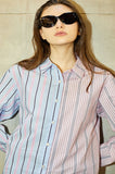 ORDINARY PEOPLE(オーディナリーピープル)  ORDINARY PEOPLE STRIPE MIXED PINK SHIRTS