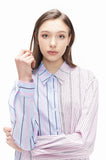 ORDINARY PEOPLE(オーディナリーピープル)  ORDINARY PEOPLE STRIPE MIXED PINK SHIRTS