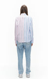 ORDINARY PEOPLE(オーディナリーピープル)  ORDINARY PEOPLE STRIPE MIXED PINK SHIRTS