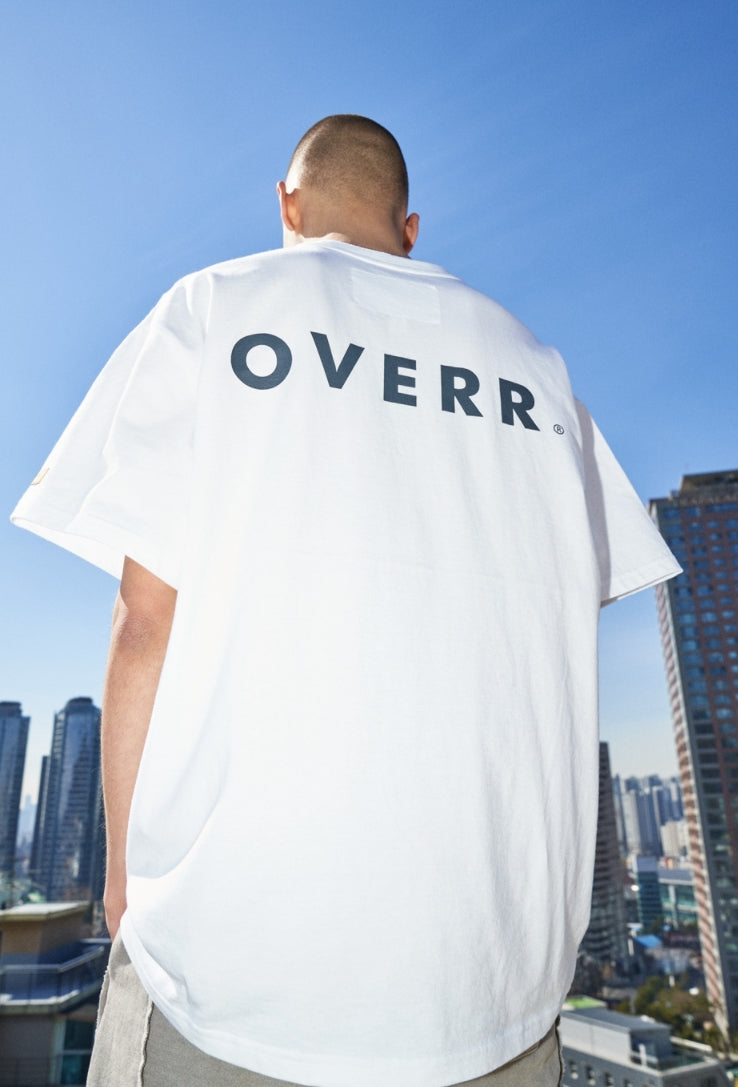 OVERR(オベルー) 21SS BASIC LOGO WHITE T-SHIRTS