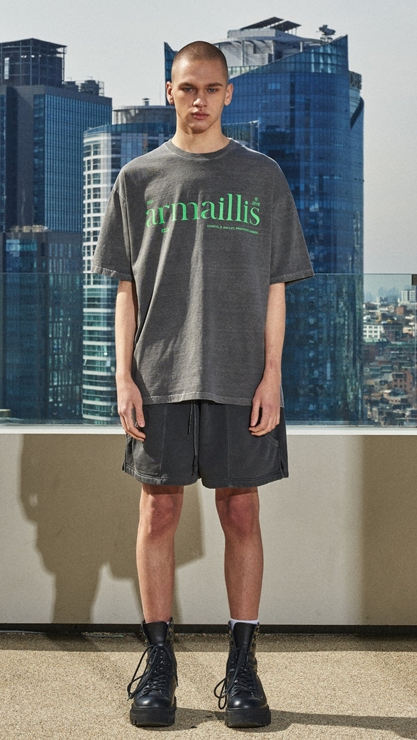 OVERR(オベルー) 21SS PIGMENT CHARCOAL T-SHIRTS