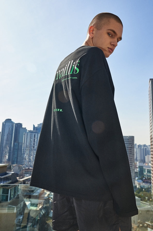 OVERR(オベルー) 21SS ARMAILLIS LOGO BLACK L/S T-SHIRTS