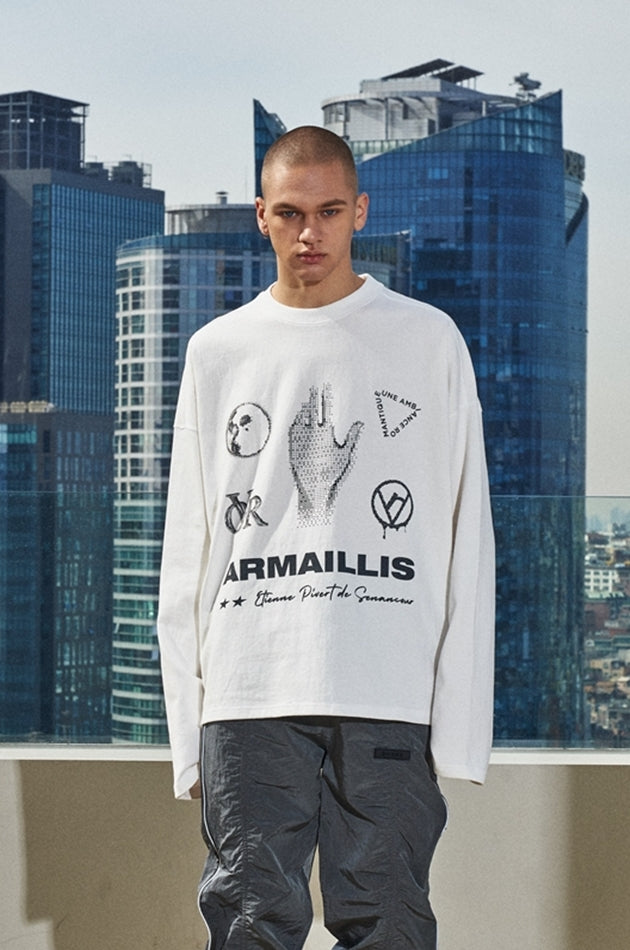 OVERR(オベルー)  21SS ZIPPER IVORY L/S T-SHIRTS