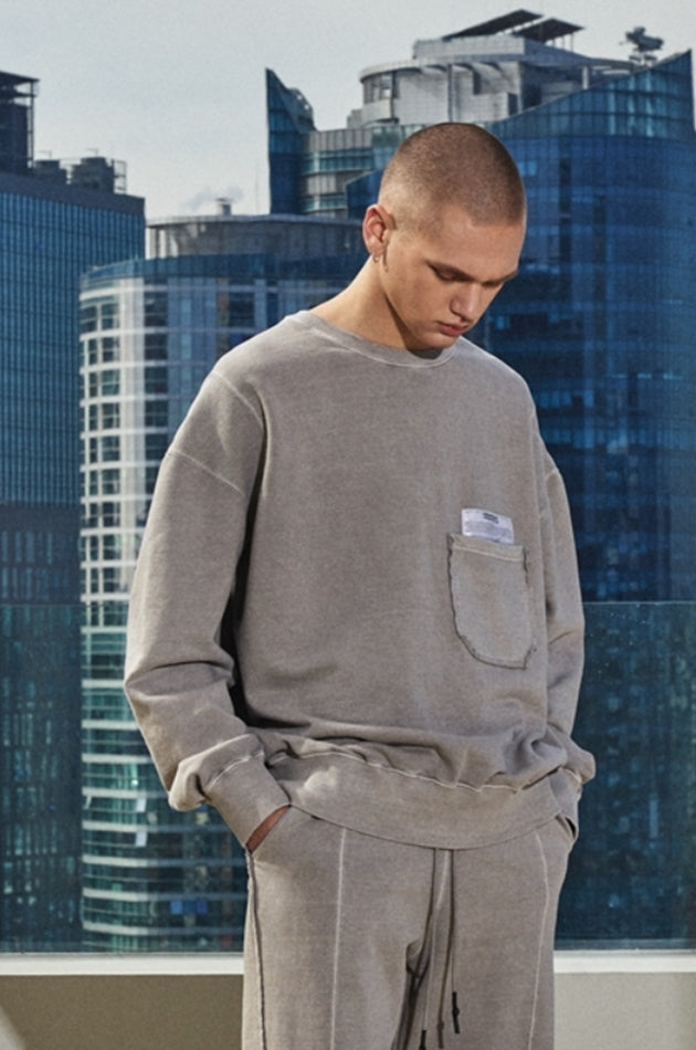 OVERR(オベルー)  21SS PIGMENT BROWN SWEATSHIRTS