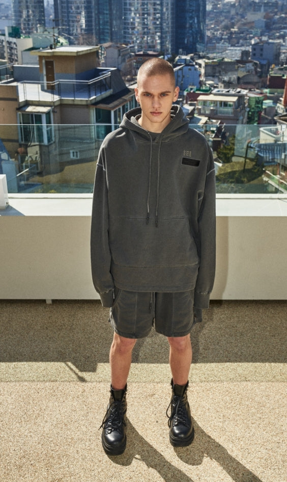 OVERR(オベルー)  21SS PIGMENT CHARCOAL HOODIE