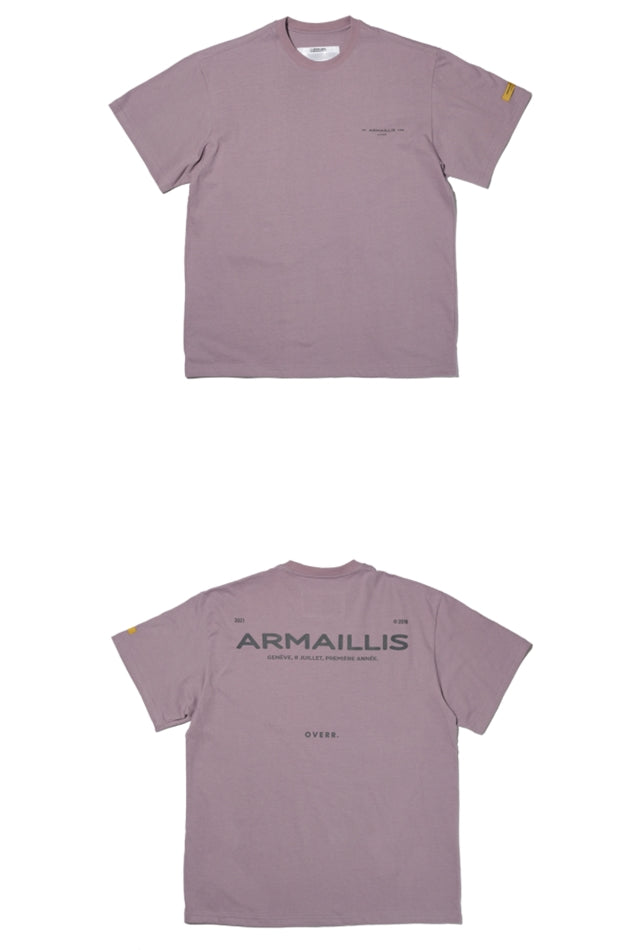 OVERR(オベルー)  21SU ARMAILLIS LOGO PURPLE T-SHIRTS