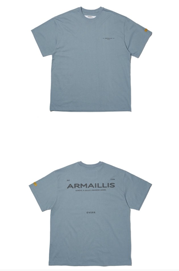 OVERR(オベルー) 21SU ARMAILLIS LOGO BLUE T-SHIRTS