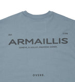 OVERR(オベルー) 21SU ARMAILLIS LOGO BLUE T-SHIRTS