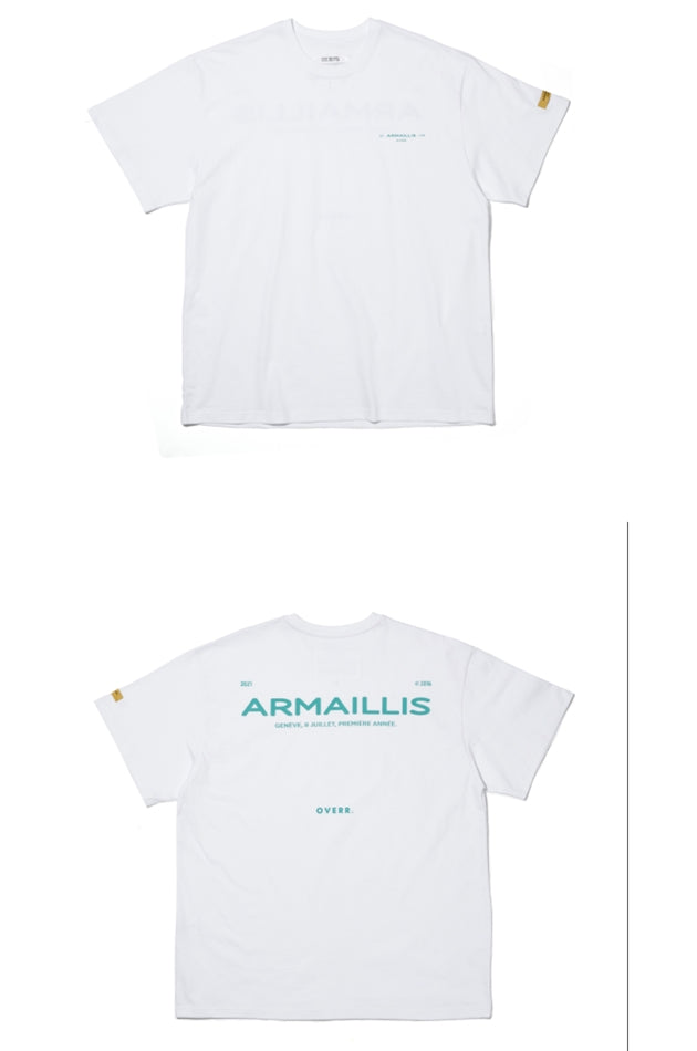OVERR(オベルー) 21SU ARMAILLIS LOGO WHITE T-SHIRTS