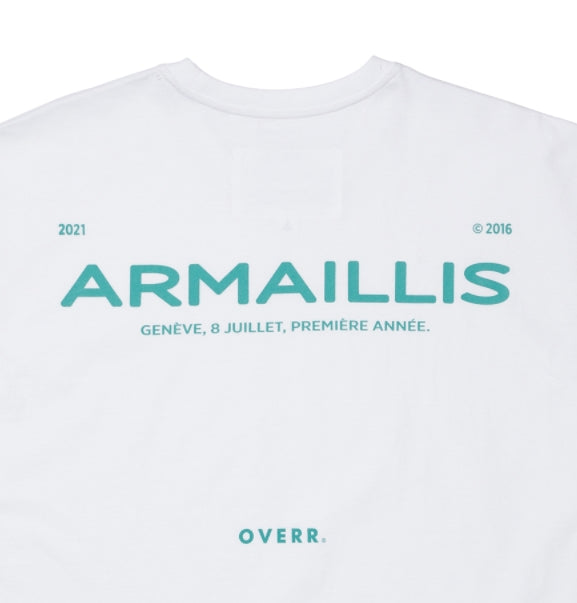 OVERR(オベルー) 21SU ARMAILLIS LOGO WHITE T-SHIRTS