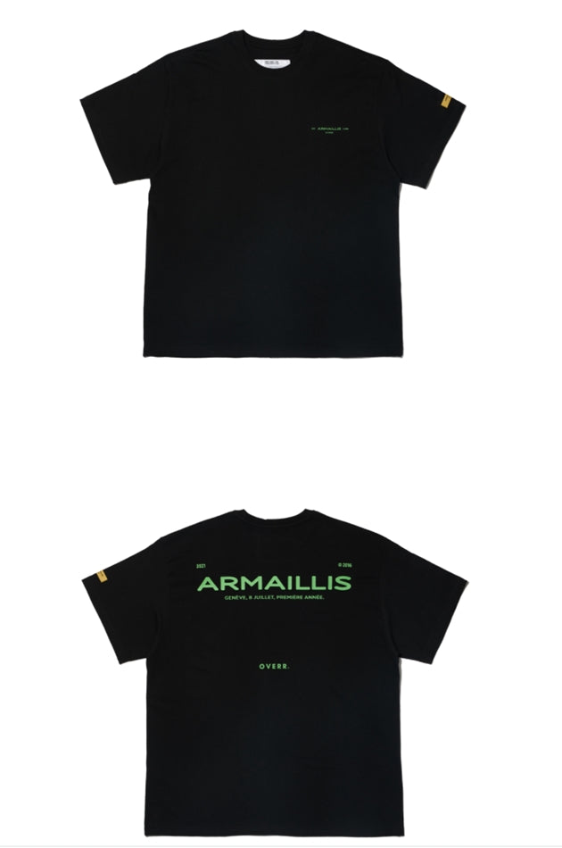 OVERR(オベルー) 21SU ARMAILLIS LOGO BLACK T-SHIRTS