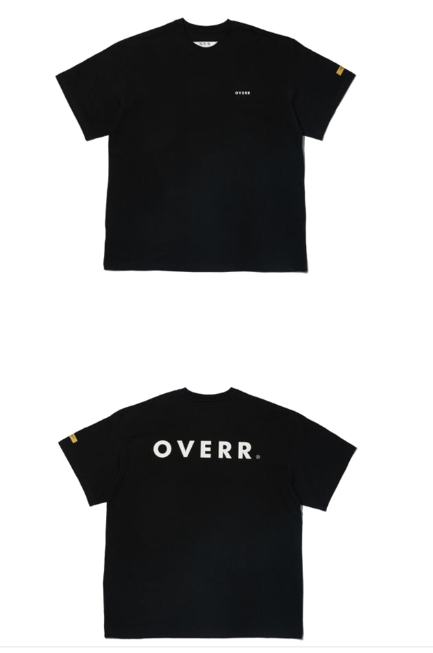 OVERR(オベルー) 21SU OVR LOGO BLACK T-SHIRTS