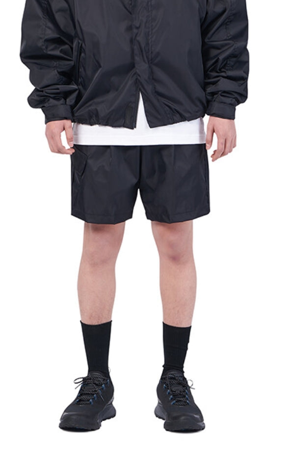 NOMANUAL(ノーマニュアル)　FD SINGLE CARGO SHORTS - BLACK
