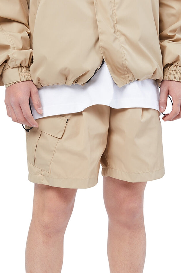 NOMANUAL(ノーマニュアル)　FD SINGLE CARGO SHORTS - BEIGE