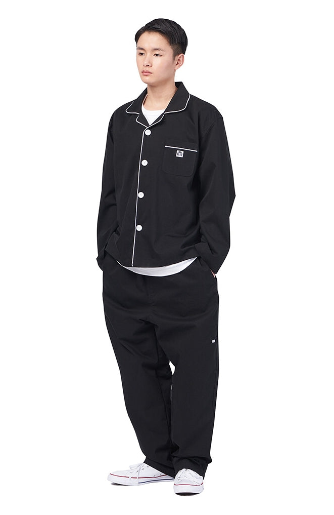 NOMANUAL(ノーマニュアル) NM PAJAMA PANTS - BLACK