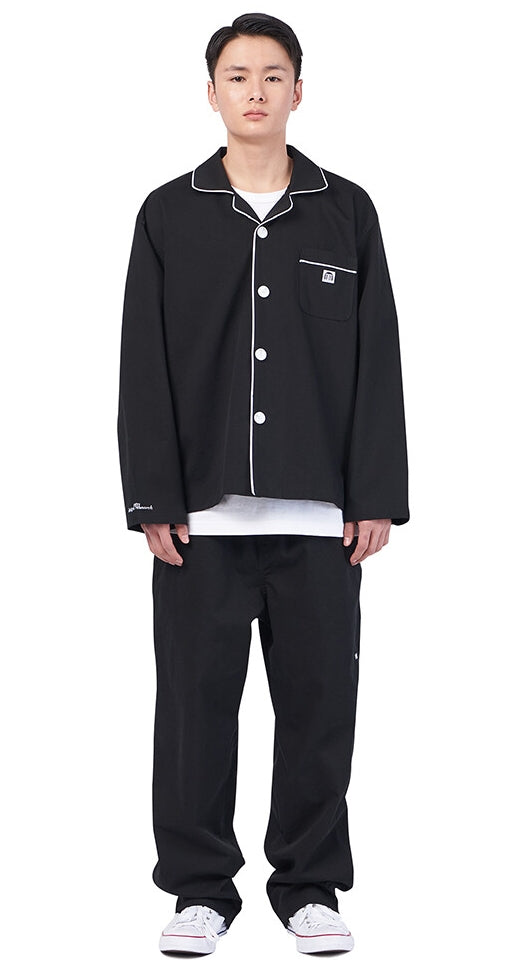 NOMANUAL(ノーマニュアル) NM PAJAMA SHIRT - BLACK