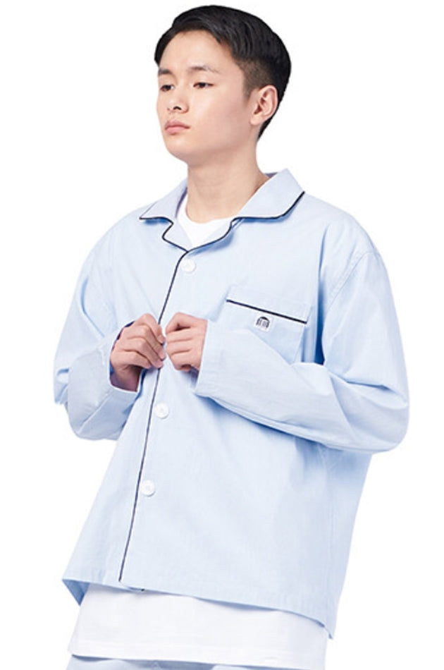 NOMANUAL(ノーマニュアル) NM PAJAMA SHIRT - STRIPED