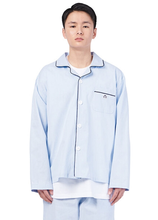 NOMANUAL(ノーマニュアル) NM PAJAMA SHIRT - STRIPED