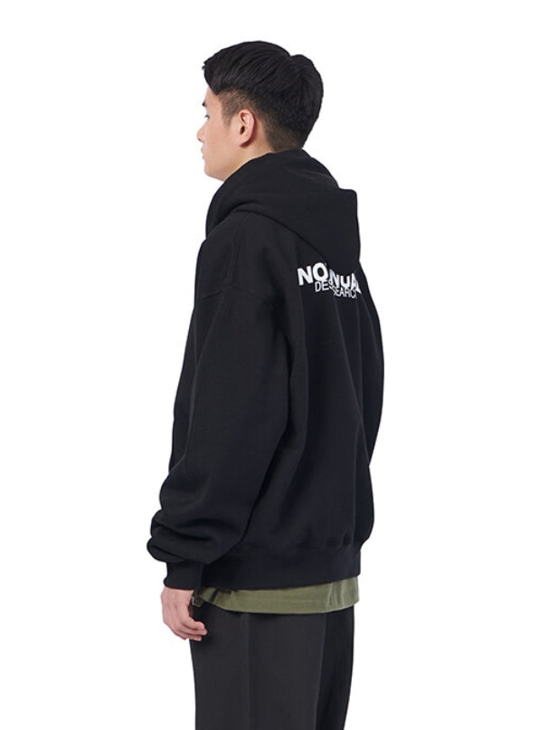 NOMANUAL(ノーマニュアル) C.S HOODED ZIP UP JACKET - BLACK