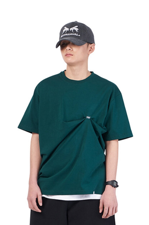 NOMANUAL(ノーマニュアル)  DRP T-SHIRT - VIRIDIAN