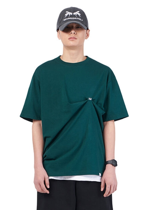 NOMANUAL(ノーマニュアル)  DRP T-SHIRT - VIRIDIAN