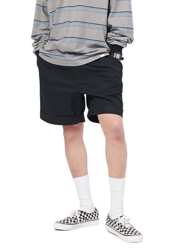 NOMANUAL(ノーマニュアル) U.P SET-UP SHORTS - BLACK