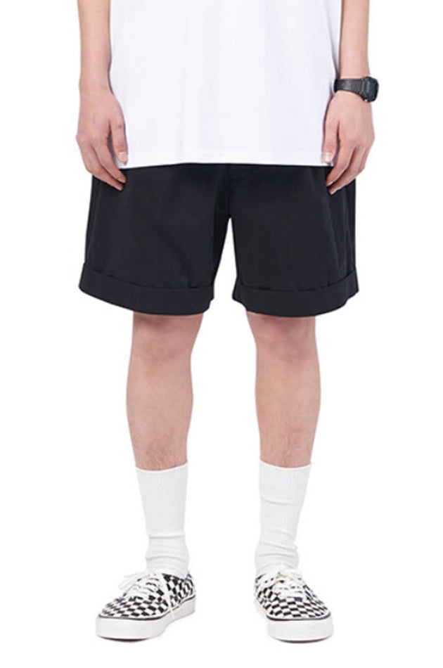 NOMANUAL(ノーマニュアル) U.P SET-UP SHORTS - BLACK