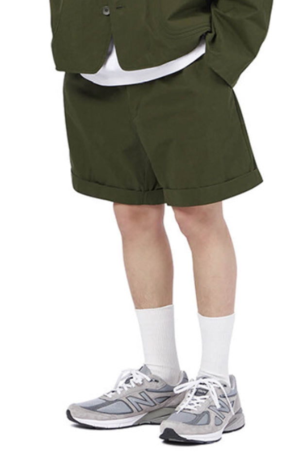 NOMANUAL(ノーマニュアル) U.P SET-UP SHORTS - KHAKI