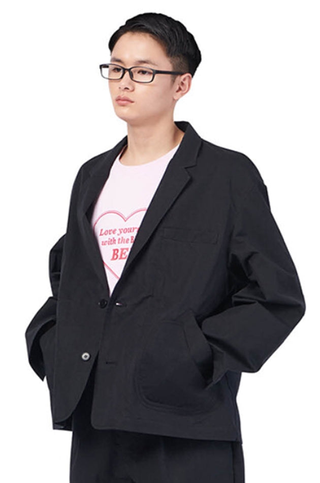 NOMANUAL(ノーマニュアル) U.P SET-UP JACKET - BLACK