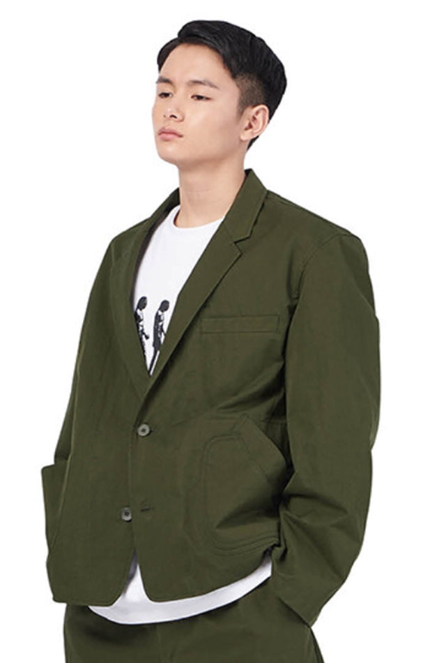 NOMANUAL(ノーマニュアル) U.P SET-UP JACKET - KHAKI