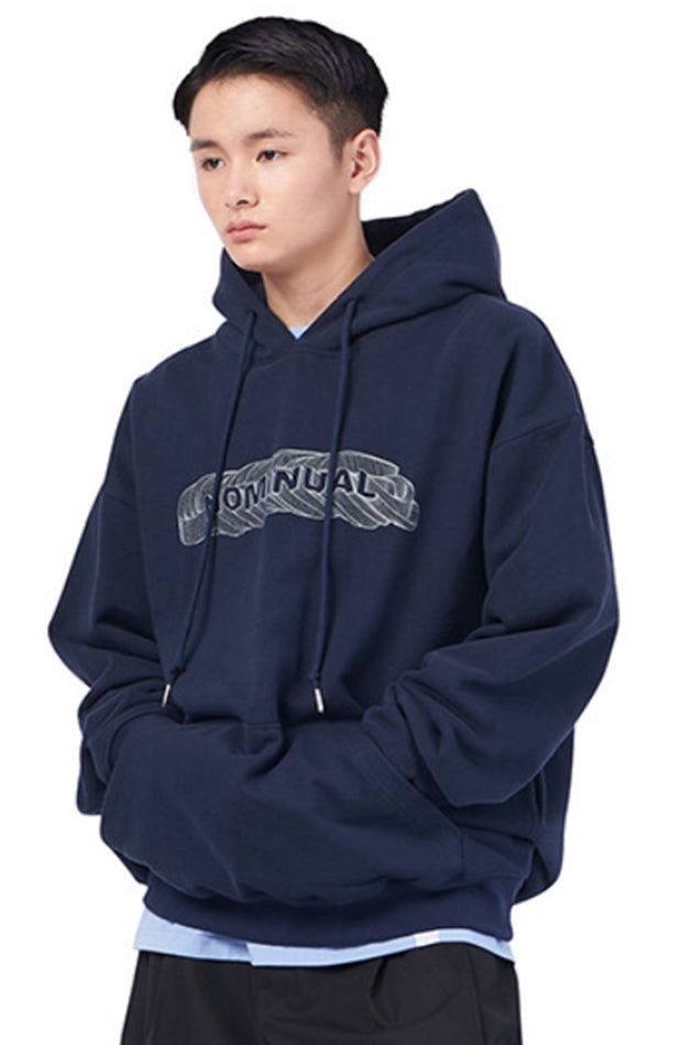 NOMANUAL(ノーマニュアル)  E.L HOODIE - NAVY