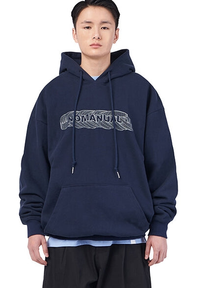 NOMANUAL(ノーマニュアル)  E.L HOODIE - NAVY