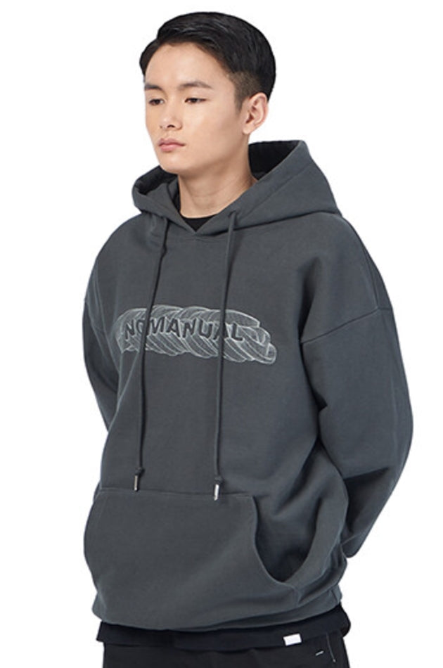 NOMANUAL(ノーマニュアル)  E.L HOODIE - CHACOAL