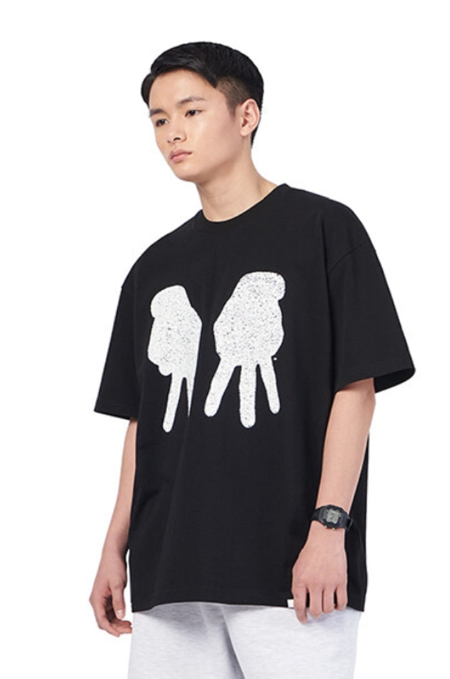 NOMANUAL(ノーマニュアル) F.S T-SHIRT - BLACK