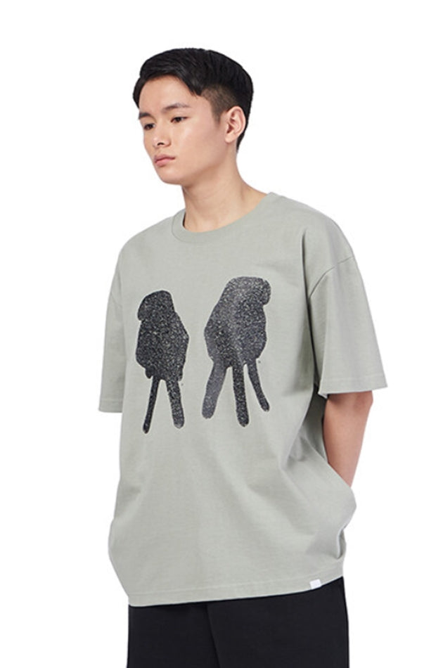 NOMANUAL(ノーマニュアル) F.S T-SHIRT - LIGHT KHAKI