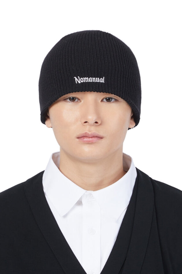 NOMANUAL(ノーマニュアル) G.L BEANIE - BLACK