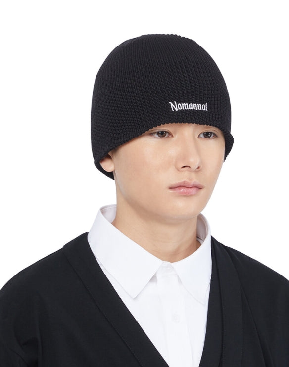 NOMANUAL(ノーマニュアル) G.L BEANIE - BLACK