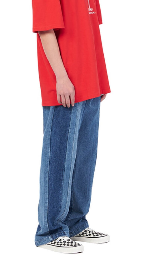 NOMANUAL(ノーマニュアル) T&T DENIM PANTS - BLUE